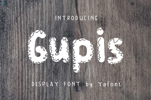 Gupis: A Display Font for Editorial Experimentation
