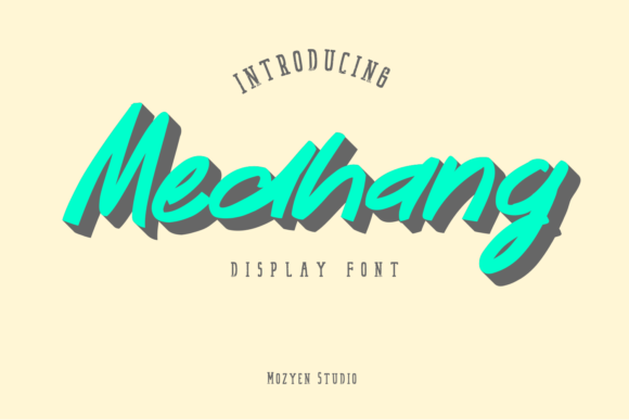 Medhang: The Display Font That Adds Playful Personality to Your Products