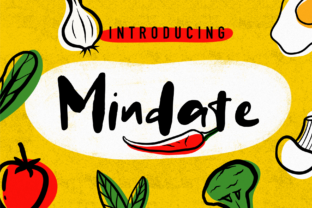 Mindate: An Organic Handwritten Font for Editorial Personality