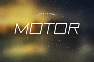 Motor Font: The Blocky, Engaging Display Typeface for Campaigns