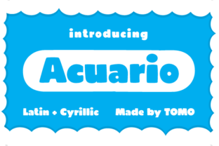 The Acuario Font: A Playful Display Typeface for Modern Marketers