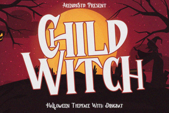 The Spellbinding Charm of the Child Witch Display Font